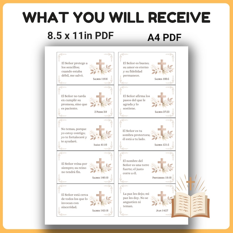 Versículos Bíblicos en Español Printable