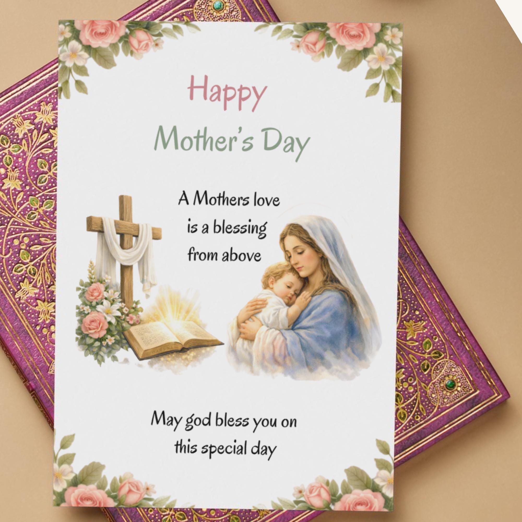 Christian Mothers Day Card Printable - Thoughtful Gifts for Mom ...