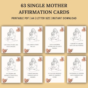 Cartes de vœux pour les mères célibataires - Messages édifiants - Cadeau parfait pour les nouvelles mamans - Citations positives pour les mamans