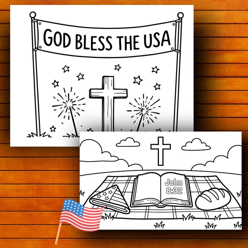 4th of July Coloring Pages for Kids - Patriotic Christian Activity ...