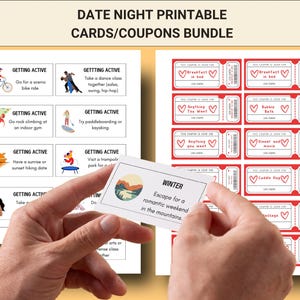 Verabredungen für Paare zum Ausdrucken - Lustige Verabredungen für Paare, Romantische Aktivitäten - Sofortiger Download - Romantische Aktivitäten