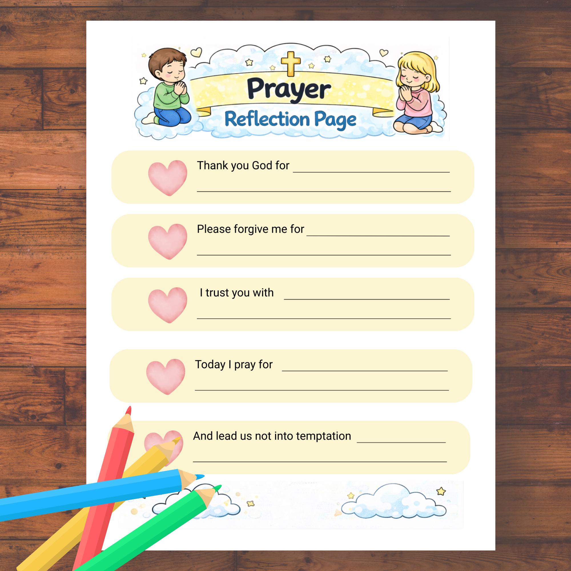 The Lords Prayer Activity, Printable Bible Verse Sunday School Activity ...