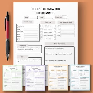 Coworker Icebreaker Game: Team Building All About Me Survey Fun Work Party Networking Activity