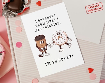 Forgive Me Card, Heartfelt Apology Greeting, Funny Romantic Sorry Note