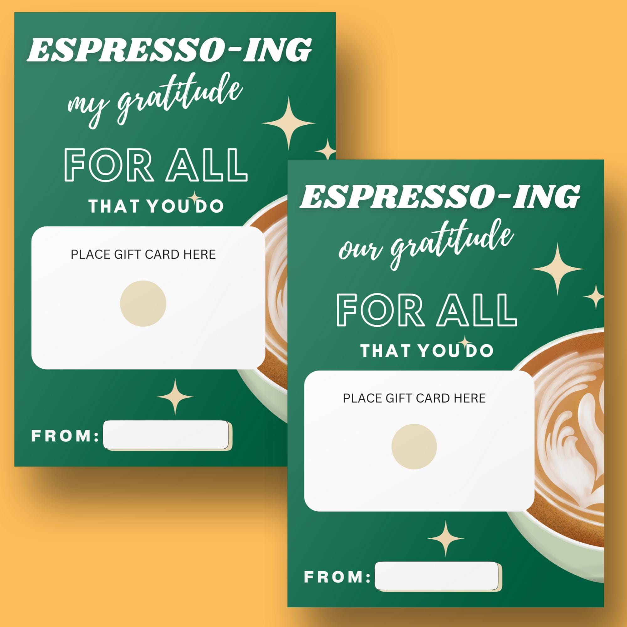 Printable Starbucks Gift Card Holder - Back to School Teacher - Coffee ...