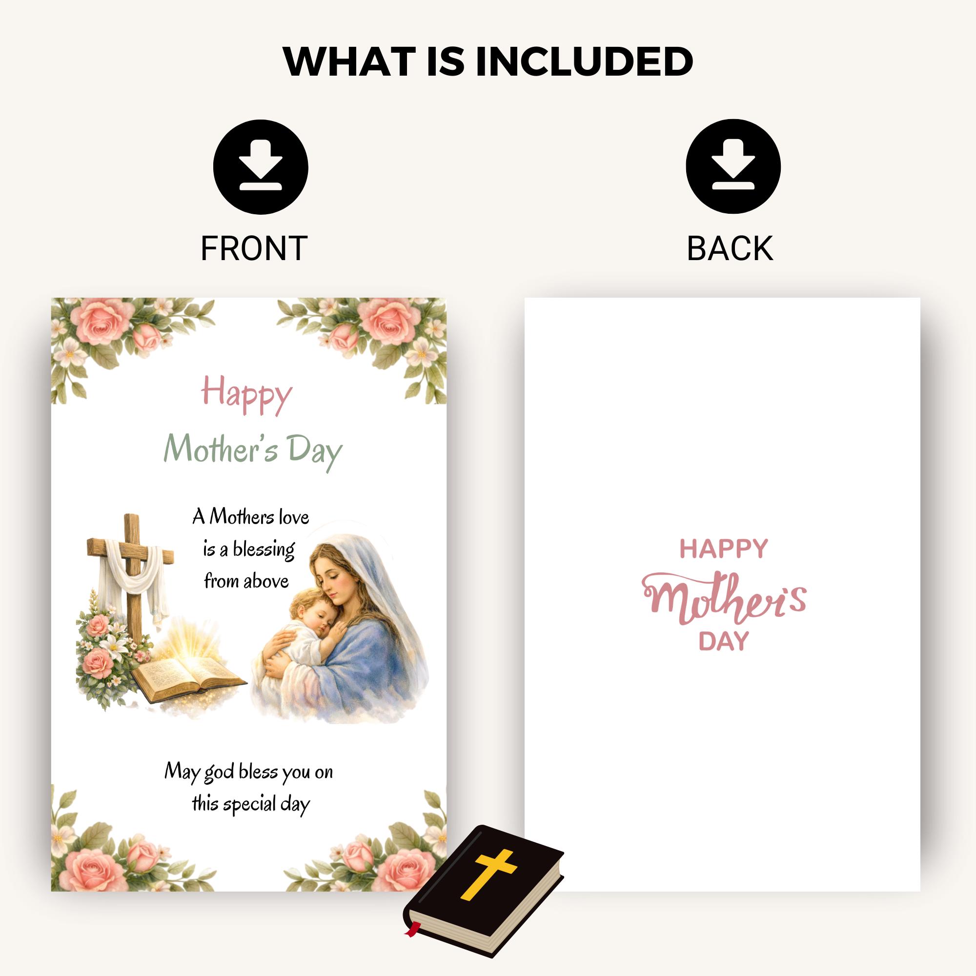 Christian Mothers Day Card Printable - Thoughtful Gifts for Mom ...