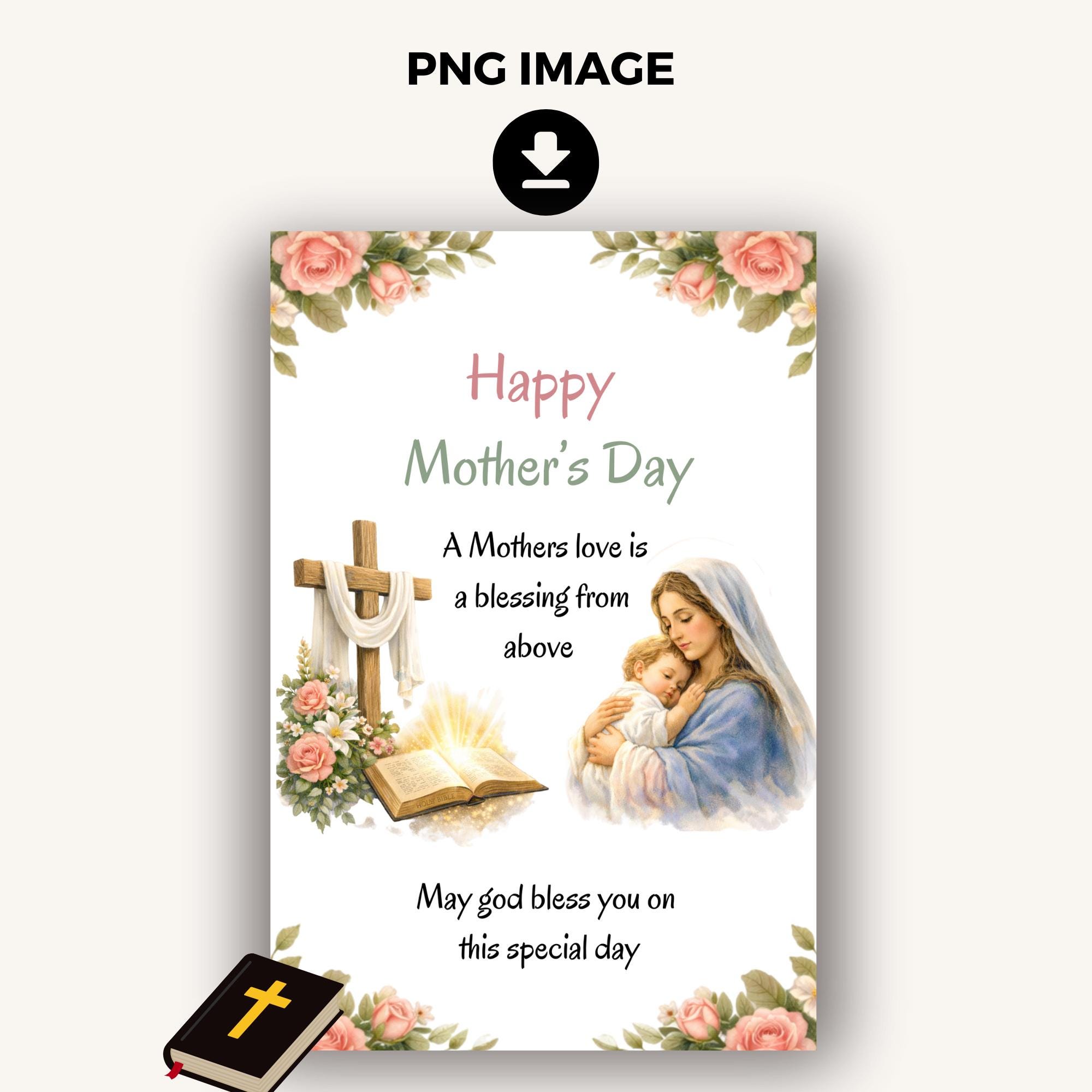 Christian Mothers Day Card Printable - Thoughtful Gifts for Mom ...