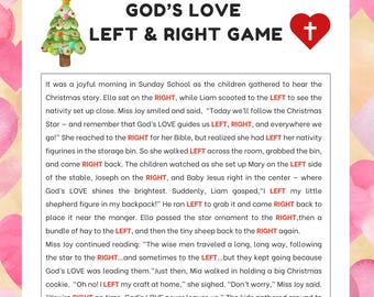 Gods Love Left Right Game Christmas Sunday School Bible Study Games