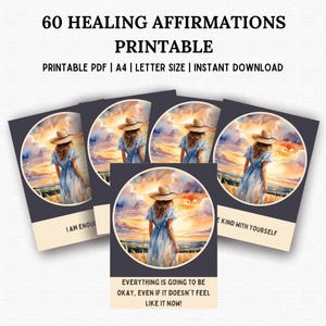 Affirmationen zur Heilung, tägliche Inspiration, Selbstpflege Journal, Wachstum der psychischen Gesundheit, positive Worte