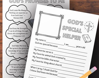 All About Me Christian Printable Kids Sunday School Crafts Activities
