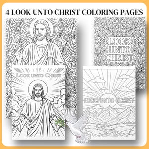 Look Unto Christ Coloring Pages: LDS Youth Theme (PDF Download, PNG Files)