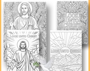 Look Unto Christ Coloring Pages: LDS Youth Theme (PDF Download, PNG Files)