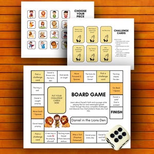 Daniel In The Lions Den: Kids Bible Activity Craft For Sunday School Lessons