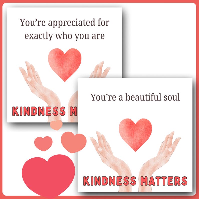 Random Acts of Kindness Printables, Gratitude Cards, Pay It Forward ...