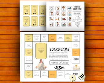 Names Of Jesus Craft Game Activity Set For Kids