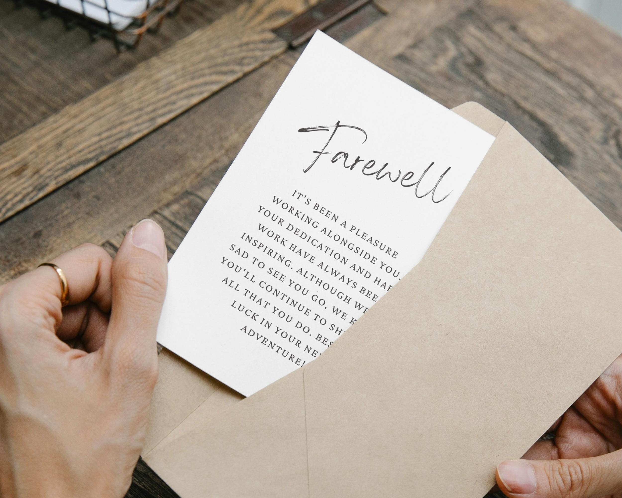 Goodbye Card Work Printable Coworker Goodbye Card, Funny Farewell, Digital Download for ...
