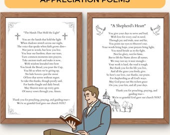 Pastor Appreciation Gedicht Druck: Klerus Geschenk, Danke Vers (Digitaler Download)