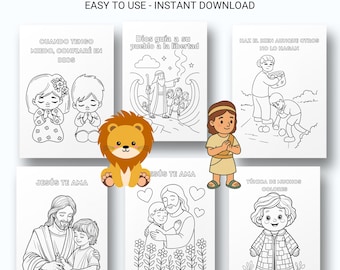 20 Spanish Sunday School Coloring Pages - Versiculos Biblicos Para Colorear