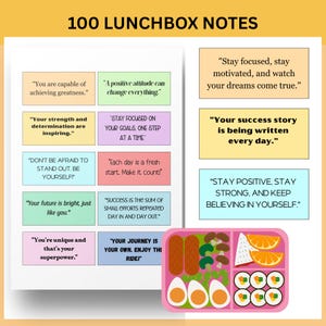 100 Positive Lunchbox Notes for Kids (PDF)
