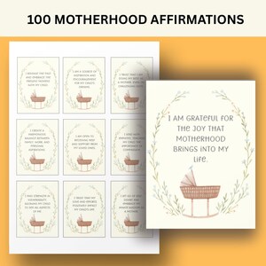 Motherhood Affirmations, Daily Positive Quotes, Affirmation Cards for Moms, Self-Care Gifts, Mindfulness Decks