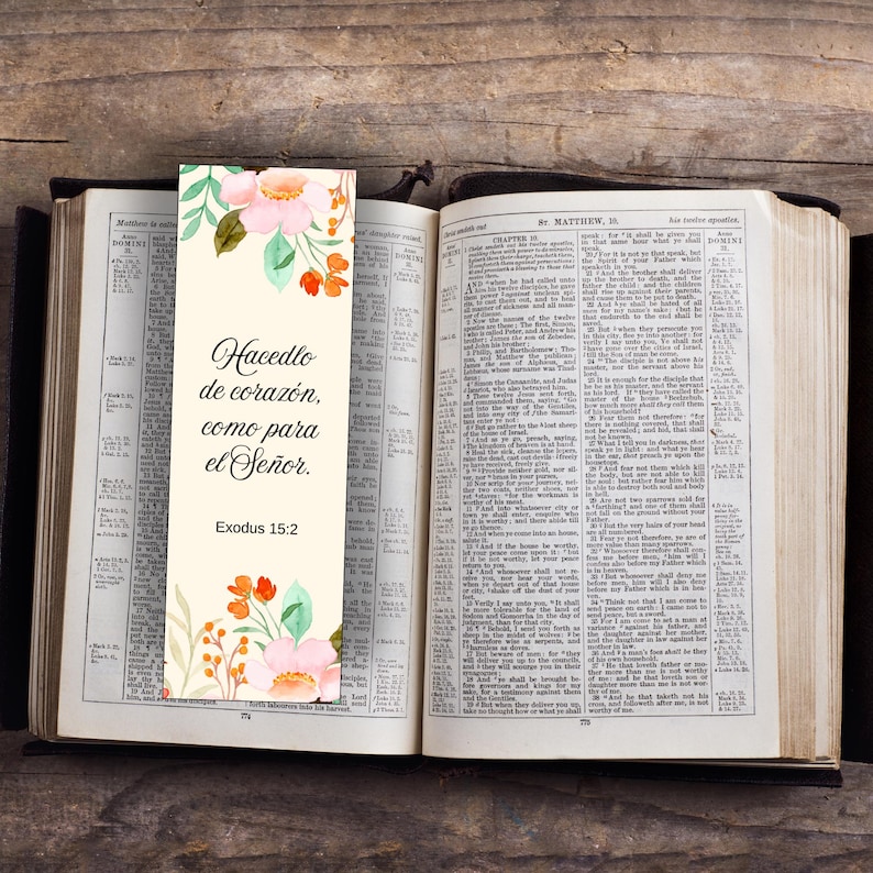 Spanish Scripture Bookmarks