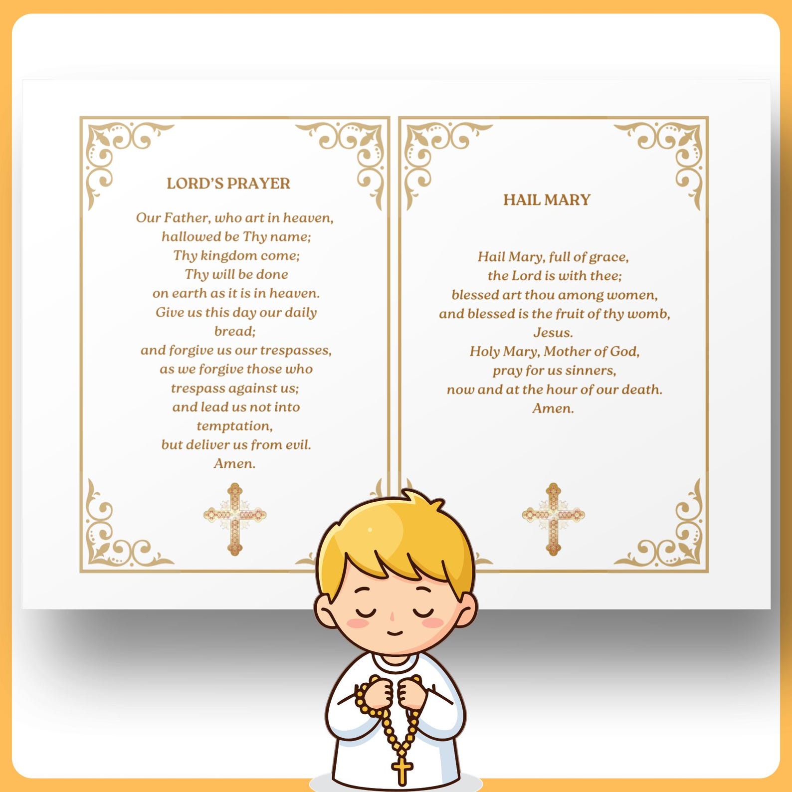 Catholic Prayer Cards Bundle Instant Download for Kids and Adults ...
