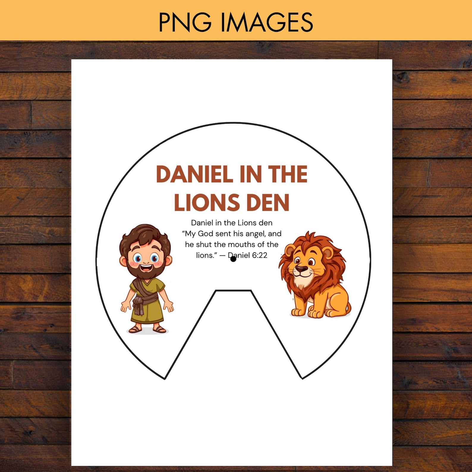 Daniel Lions Den Printable Bible Craft, Sunday School Activity ...
