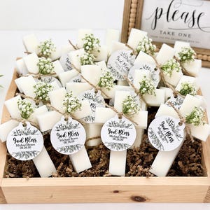Cross Soap Favors: Baptism, Christening, Communion - Goat Milk Soap