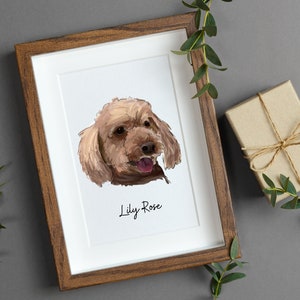 Custom dog portrait| pet art| Pet memorial| birthday gift| custom pet gift| Pet portrait| mothers day| wedding gift| dog mom| personalized