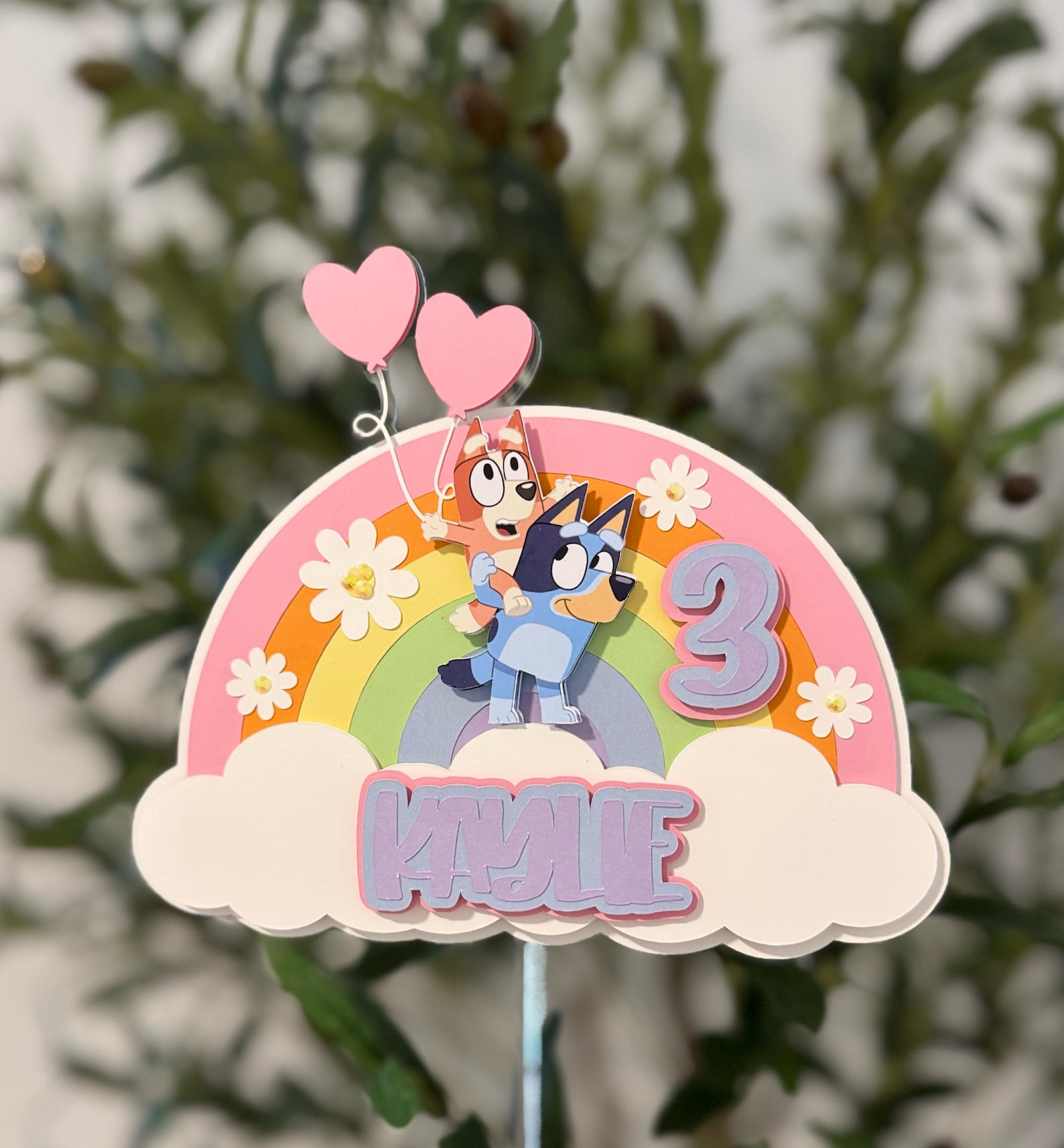 Blue Dog Cake Topper