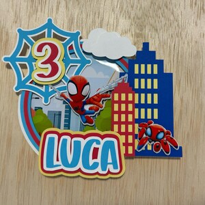 Spidey Cake Topper, Spidey and his amazing friends Cake Topper, Spiderman Cake Topper