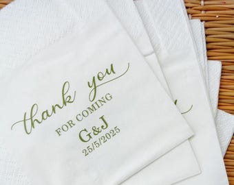 Custom Napkins, cocktail napkins, Personalized Napkins, Event Favors, Party Napkins, Wedding napkins, printed Napkin, Bridal Shower Napkins