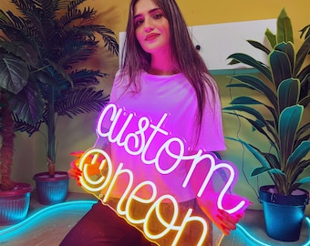 Custom Name Neon Sign, Wedding Neon sign custom, Custom Led Light home Decor, wedding personalized Neon sign Led custom wall Neon sign Decor