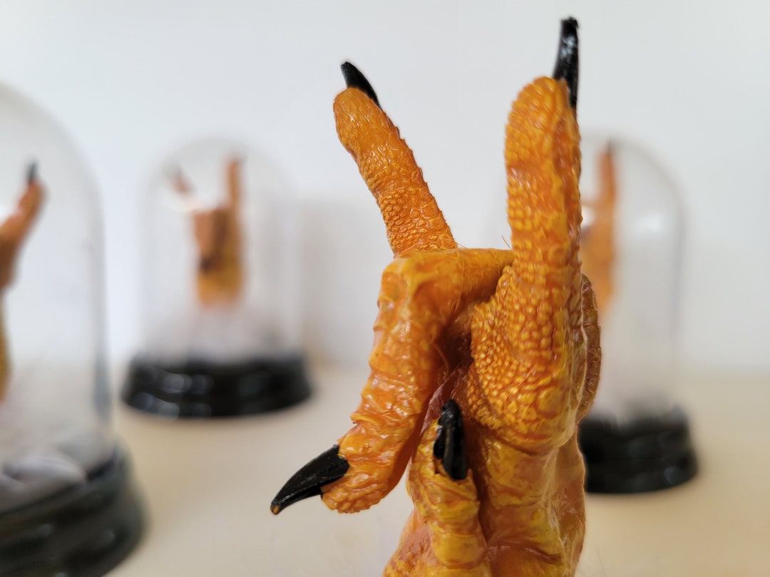 Chicken Foot Throwing up Horns Etsy