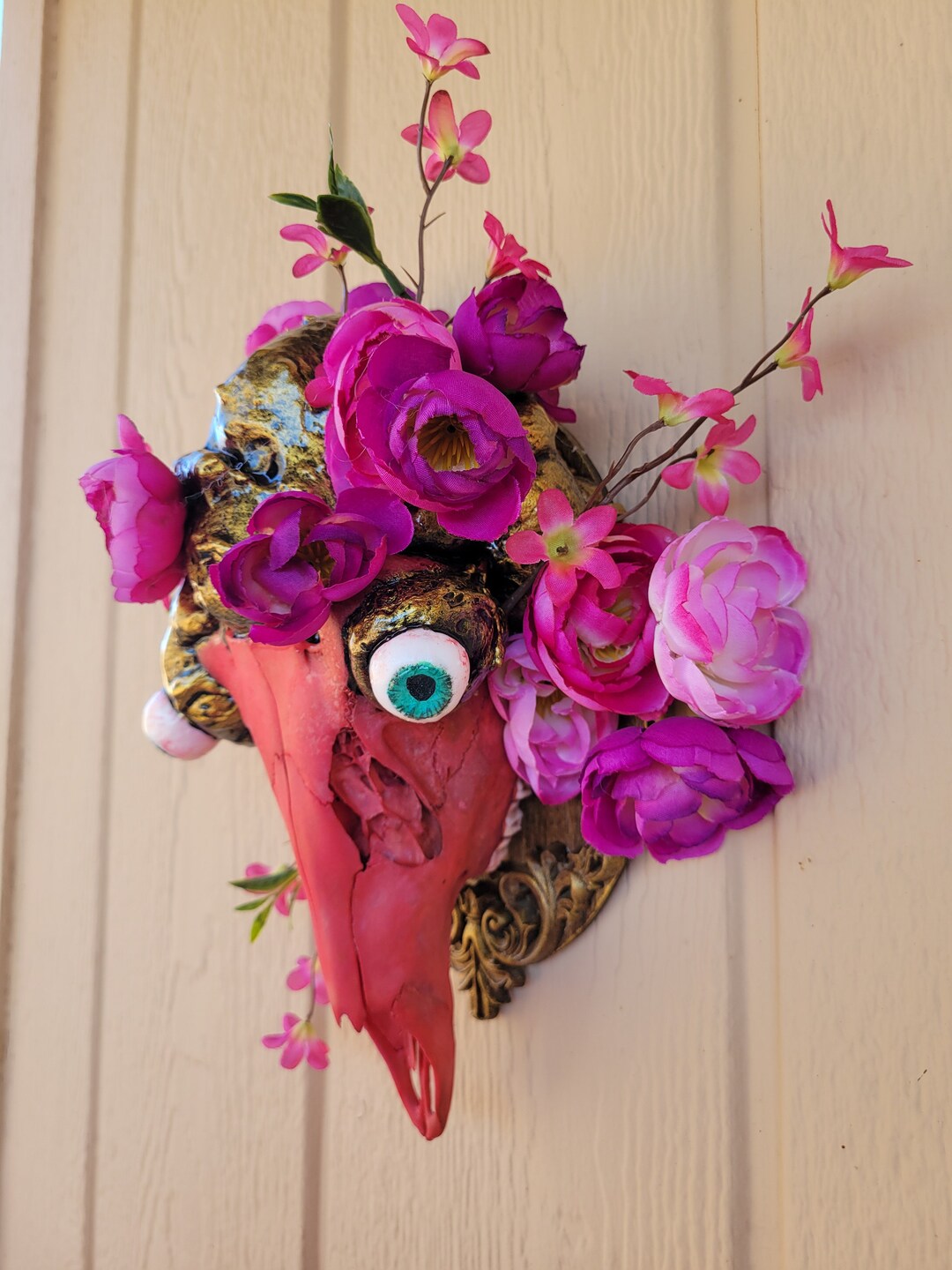 Deer Skull Wall Hanging Cottagecore Taxiderpy Taxidermy Etsy