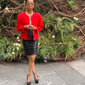Vintage essential red blazer