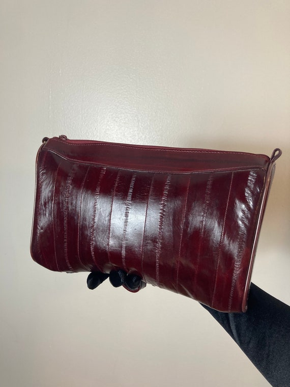 Vintage eel skin handbag