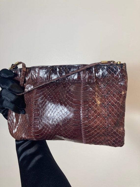 Vintage Python handbag - image 2