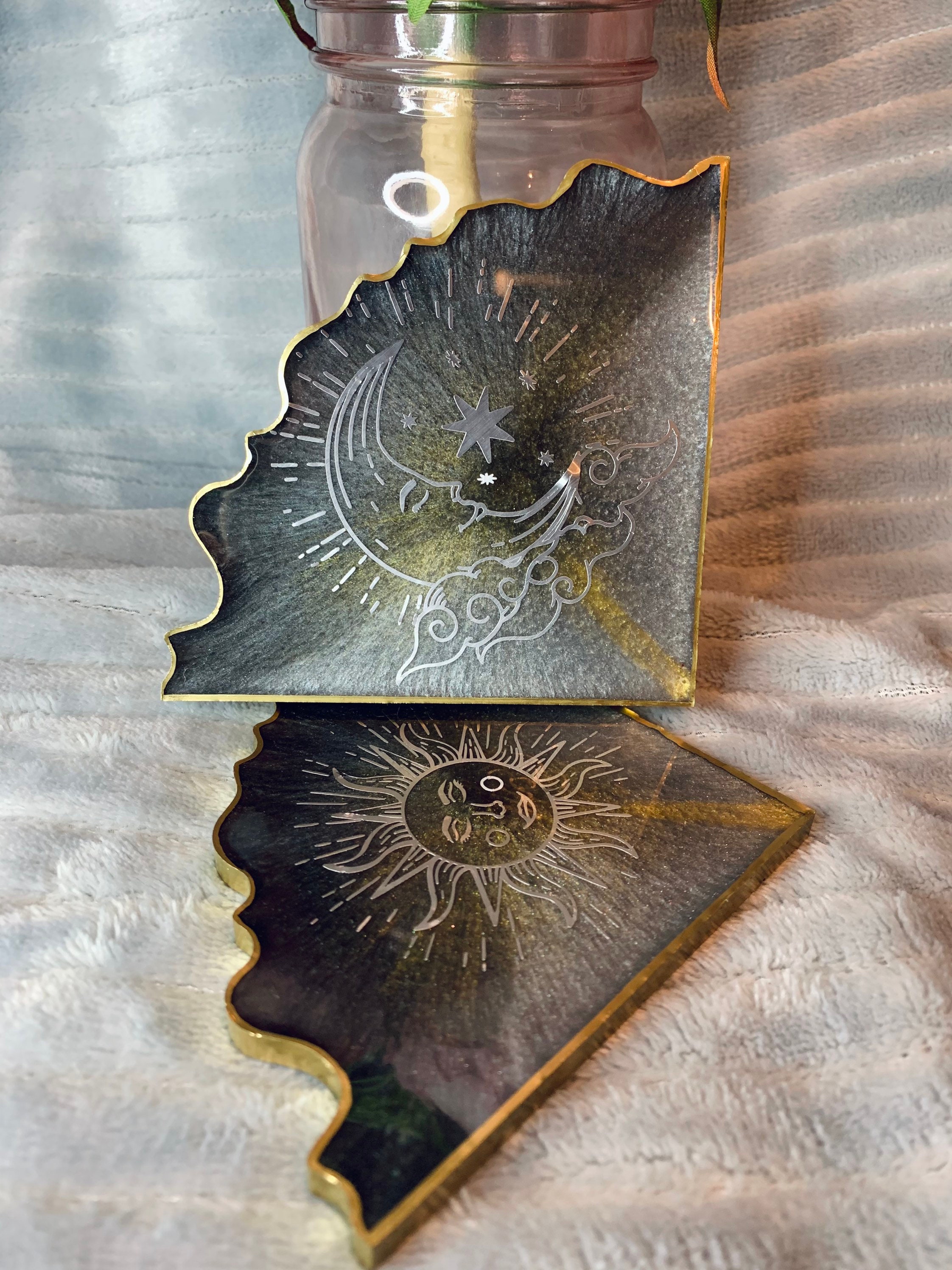 Handmade coasters Etsy