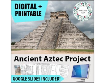 Ancient Aztecs Research Project - PBL // Printable Teaching Resource // No Prep Classroom // Project Based Learning