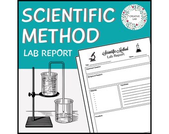 Scientific Method Lab Report - Student Template // Printable Teaching Resource // No Prep Classroom //