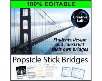 Popsicle Stick Bridge Contest - 100% Editable