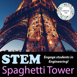 Engineering Design Challenge - Spaghetti Tower - 100% Editable // Printable Teaching Resource // No Prep Classroom //