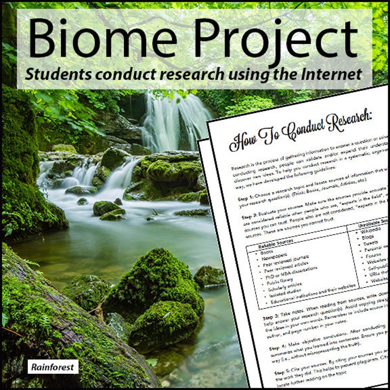 biomes research project pdf