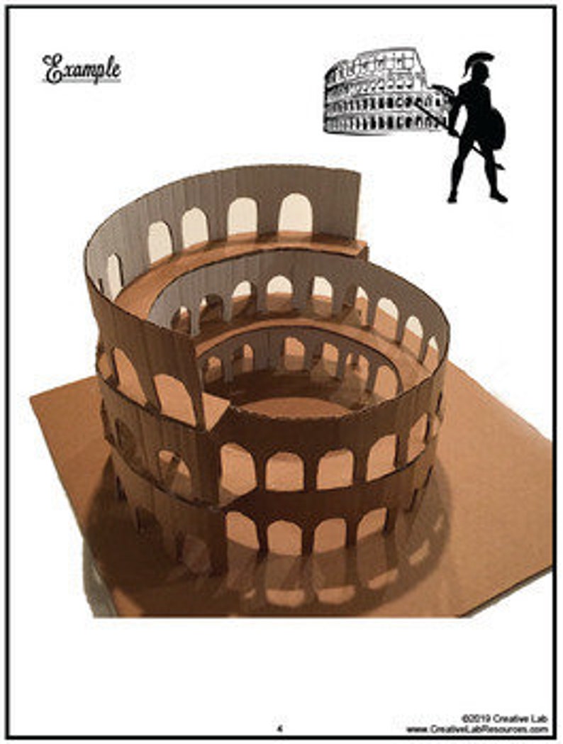 Roman Colosseum 3D Model STEM // Printable Teaching Resource ...
