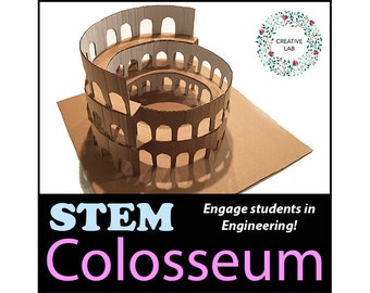 Roman Colosseum 3D Model - STEM // Printable Teaching Resource // Engineering //
