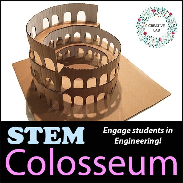 Roman Colosseum 3D Model - STEM // Printable Teaching Resource // Engineering //