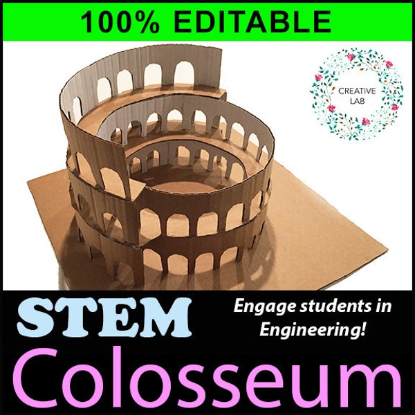 Roman Colosseum 3D Model - 100% Editable // History Teaching Resource //