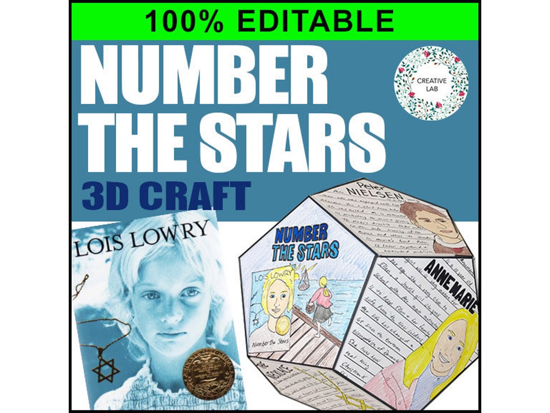 Number the Stars Novel Study Project Craft 100 EDITABLE Etsy