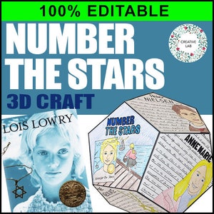 Number the Stars - Novel Study Project Craft - 100% EDITABLE